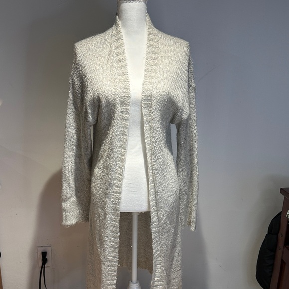Victoria's Secret Gray/Silver Sparkly Knit Cardigan - Picture 1 of 6